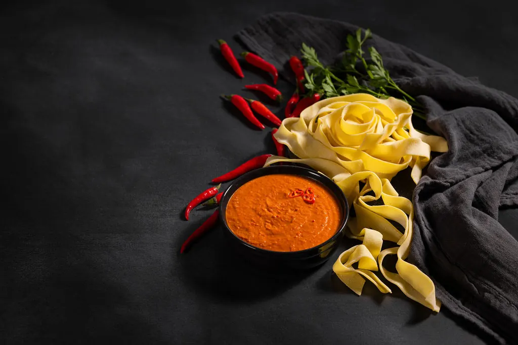 Spicy Vodka Sauce plated